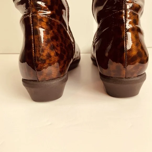 Cole Haan Brown Leopard Print Winter Boots - Picture 6 of 9
